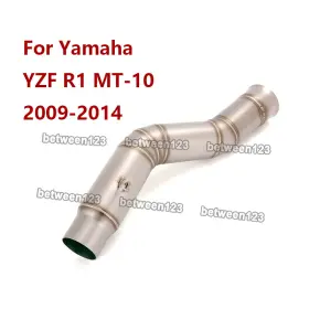Pi013-gtina Kolightning For Yamaha Yzf R1 Mt-10 2009-2014 Slip On Exhaust Mid Link Tip Stainless Steel