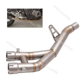 Kolightning Pi013-v For Yamaha Yzf R1 2015-2025 Mt-10 Fz10 2015-2021 Slip On Exhaust Tip Middle Pipe