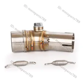 Kolightning Pi015-a Slip On For Kawasaki Er6n 2012-2016 Motorcycle Exhaust Middle Link Pipe Steel