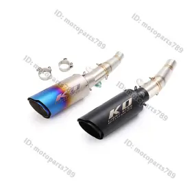 Pi029-e Kolightning Ko106 Motorcycle Exhaust Mid Link Pipe 60.5mm Muffler Tips For Yamaha Yzf R6 2006-2025