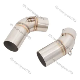 Pi038-d Kolightning For Ducati Monster 696 695 795 796 1100 Motorcycle Exhaust Middle Link Pipe Pair