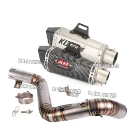 Pi039-ako021 Kolightning Slip On Exhaust System Muffler Mid Link Tube Modified For Duke 200 390 2012-2016