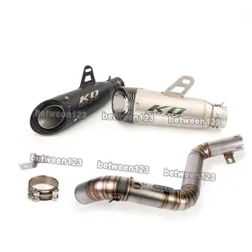 Pi039-ako064 Kolightning Slip Exhaust Silencers Tip Mid Connect Tube Modified For Duke 200 390 2012-2016