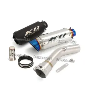 Pi040-ako677797 Kolightning 51mm Exhaust Silencer Muffler Tube Middle Link Pipe For Yamaha Fz1 2006-2015