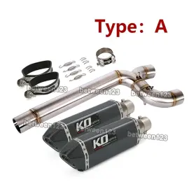 Pi040-dko001 Kolightning For Yamaha Fz6 Fz6n Fz6s 2004-2011 Exhaust Muffler Mid Link Slip On Connect Tube