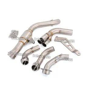 Kolightning Pi044-u Stainless Steel Front Middle Link Exhaust Pipe For Yamaha Mt-09 Fz09 2020-2023