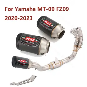 Pi044-uko038 Kolightning For Yamaha Mt-09 Fz09 2020-2023 Front Carbon Fiber Muffler 160mm Short Exhaust