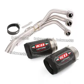 Pi044ako038pi036b-tina Kolightning For Yamaha Fz09 Fj09 Tracer 900 Xsr900 2015-2020 Carbon Exhaust Muffler Tip Slip