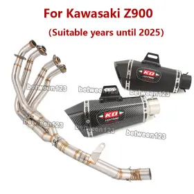 Pi052-ako021 Kolightning 51mm Motorcycle Exhaust Muffler Pipe Middle Link Tip For Kawasaki Z900 2017-2025