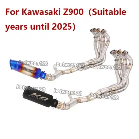 Pi052-ako064 Kolightning For Kawasaki Z900 2017-2025 Black Motorcycle Middle Link Tip Exhaust Muffler