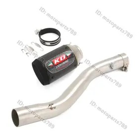Pi056-h Kolightning Ko038 For Honda Cbr600f4i 2001-2007 Middle Exhaust Link Pipe Slip On 160mm Muffler Tip