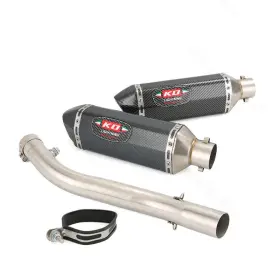 Kolightning Pi056-hko001pi036btina Motorcycle Slip On Exhaust Middle Link Pipes For Honda Cbr600 F4i 2001-2007