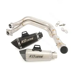 Pi058-jko021pi036btina Kolightning For Yamaha Yzf R7 Fz07 2014-2025 Exhaust Muffler Pipe Front Header Mid Link Tip