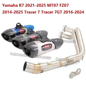 Pi058-jko128-139 Kolightning For Yamaha R7 2021-2025 Mt07 Fz07 2014-2025 Tracer7gt 2016-2024 Sliencer Exhaust