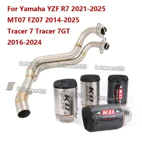 Pi058-jko211 Kolightning For Yamaha Mt07 Fz07 Yzfr7 2021-2025 Tracer 7gt 2016-2024 Motor Exhaust Tail Tip