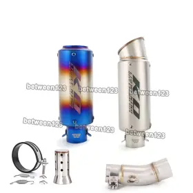 Kolightning Pi102-cko89 Slip For Kawasaki Ninja 250 400 2017-2025 Motorcycle Exhaust Middle Link Pipe