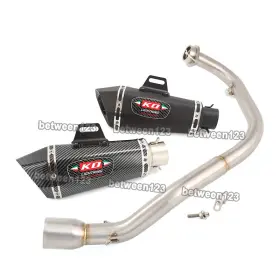 Pi156-ako021 Kolightning Slip For Cf-moto St Papio 125 Motorcycle Exhaust Muffler Pipe Middle Link Tip