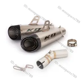 Pi198-d Kolightning Ko064 For Kawasaki Ninja Zx10r 2011-2024 Exhaust System Mid Link Pipe Tips 2 Inch Muffler