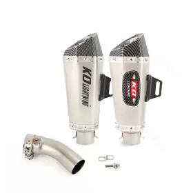 Pi244-ako021pi036-btina Kolightning Slip For Kawasaki Ninja Zx4r Zx4rr 2023-2025 Mid Link Tip Exhaust Muffler Pipes