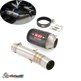 Rekg43859 Kolightning Slip On For Honda Cbr500r Cb500f Cb500x 2013-2015 Exhaust Mid Link Pipe Mufflers
