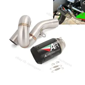 Us893256dw Kolightning For Kawasaki Ninja Zx6r Zx636 2009-2023 Exhaust System Muffler Pipe Carbon Fiber