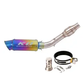 W064090 Kolightning For Benelli 302s 2019-2025 Mid Link Tip 51mm Tube Exhaust System Slip On Escape