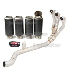 W077232-a Kolightning For Triumph Trident 660 2022-2025 Complete System Header Link Pipe Carbon Fiber