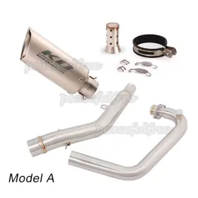 W106083 Kolightning Exhaust Muffler Header Link Pipe With Db Killer For Lifan Kpm200 Kpt200 2021-23 #3