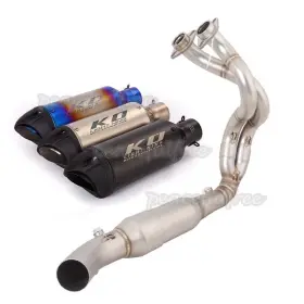 W123065j51 Kolightning For Kawasaki Z650 Ninja 650 2023 2024 2025 Full Exhaust System Black Muffler Tip