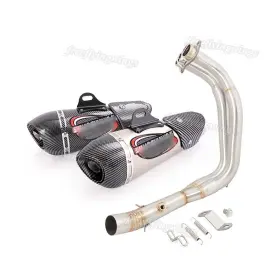 W128058-j Kolightning For Yamaha Yzf R7 2021-2025 Complete System Front Link Pipe Exhaust Mufflers Tip