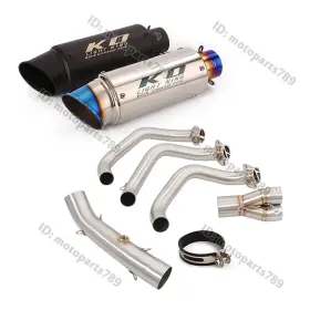 Wypw01 Kolightning For Yamaha Mt09 Fz09 Fj09 Xsr900 Tracer 900 Front Exhaust Link Pipe Muffler Tips