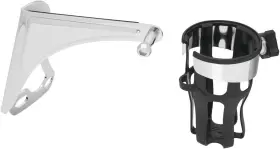 Kuryakyn M-020 Chrome Reflex Drink Holder For Harley Rk Custom Flhrs 1998-2013