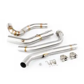 Kyn 768867288183 Motorcycle Exhaust Head Mid Link Pipe Slip-on For Suzuki Dl650 V-strom 2017-2021