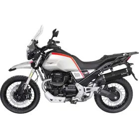 14454ebu Leovince Lv One Evo Slip-on Muffler - Black For V85 Tt
