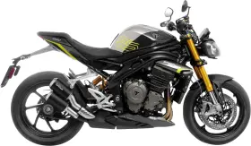 15271b Leovince Lv-10 Black Edition Slip-on Muffler - Triumph Speed Triple