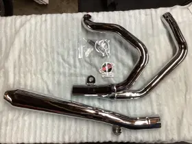 Mac Performance 051-0803rc Harley Davidson Ironhead Sportster 2 Into1 Exhaust System