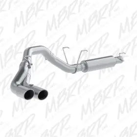S5150al Mbrp Fits 14-16 Ram 2500/3500 6.4l 4in Al Single Side Dual Outlet Cat Back