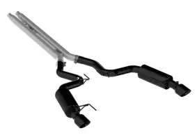 Mbrp S7239blk For 15 Ford Mustang Gt 5.0 Convertible Black 3in Cat Back Dual Split Rear