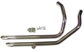 90027 Mid Usa Chrome 2 Inch Slash Cut Drag Pipes Exhaust For 86-03 Harley Sportster Xl