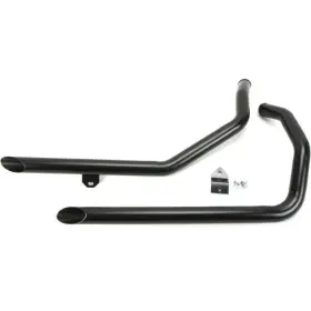 90032 Mid Usa 1 3/4 Inch Black Drag Pipe Slash Cut Exhaust For 86-03 Harley Sportster Xl