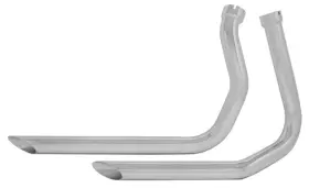 90037 Mid Usa Chrome 40 Inch 1 3/4 Drag Pipe Exhaust For Hd Harley Panhead