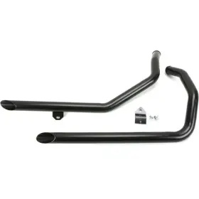 Rcp-ds90032 Mid Usa Black 1-3/4 Inch Slash Cut Drag Pipes For Harley Xl Sportster 1986-2003