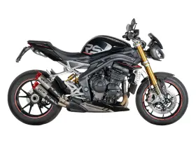 Sp-gtr0104tomr Moto-d Racing Spark Triumph Speed Triple 1200 Inch Double Dyno Slip-on Exhaust Red