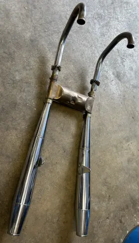 03120902 Moto Guzzi 99 California Ev V11 Full Stock Exhaust System Mufflers Headers 03120902 Moto Guzzi 99 California Ev V11 Full Stock Exhaust System Mufflers Headers