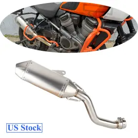 Papandacycle Em-4764-sr Muffler Pipe Set Exhaust System For Harley Pan America 1250 Special Cvo 2021-ft24