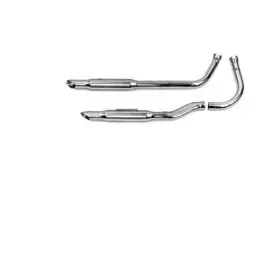 Paughco 712d1tm 1-3/4 Inch Squish Pipe Exhaust System For Swing Arm Panhead 1948-1965