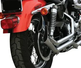 Paughco 7194sbs Side-by-side Upsweep Fishtail Exhaust Chrome Harley Xl 2014-2022
