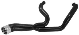 Power House 92136 New Black 2 Into 1 Exhaust With Chrome Tip For 1995-2016 Harley Davidson Touring