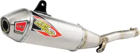 0132645a Pro Circuit T-6 Stainless Steel Slip-on Exhaust With Usfs Spark Arrestor