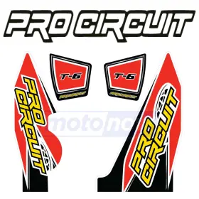 1y84 Pro Circuit Mn/1y84 T-6 Exhaust Decal For 2001-2016 Yamaha Yz250f - Graphics Ha